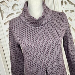 Tyler Boe Purple & Gray Kim Turtleneck Knit Dress